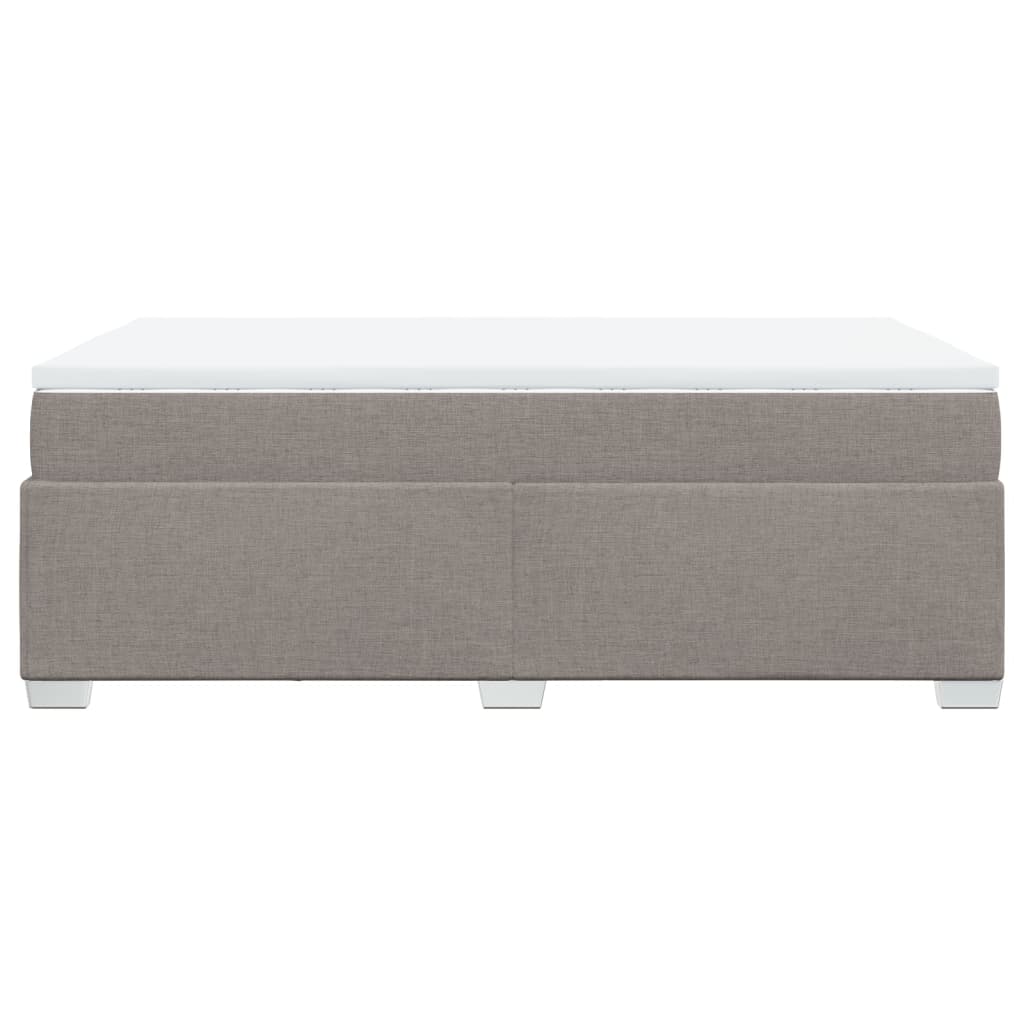 Sommier à lattes de lit avec matelas Taupe 120x200 cm Tissu