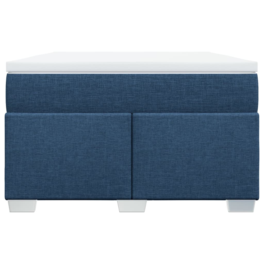 Sommier à lattes de lit avec matelas Bleu 120x200 cm Tissu - XIOS