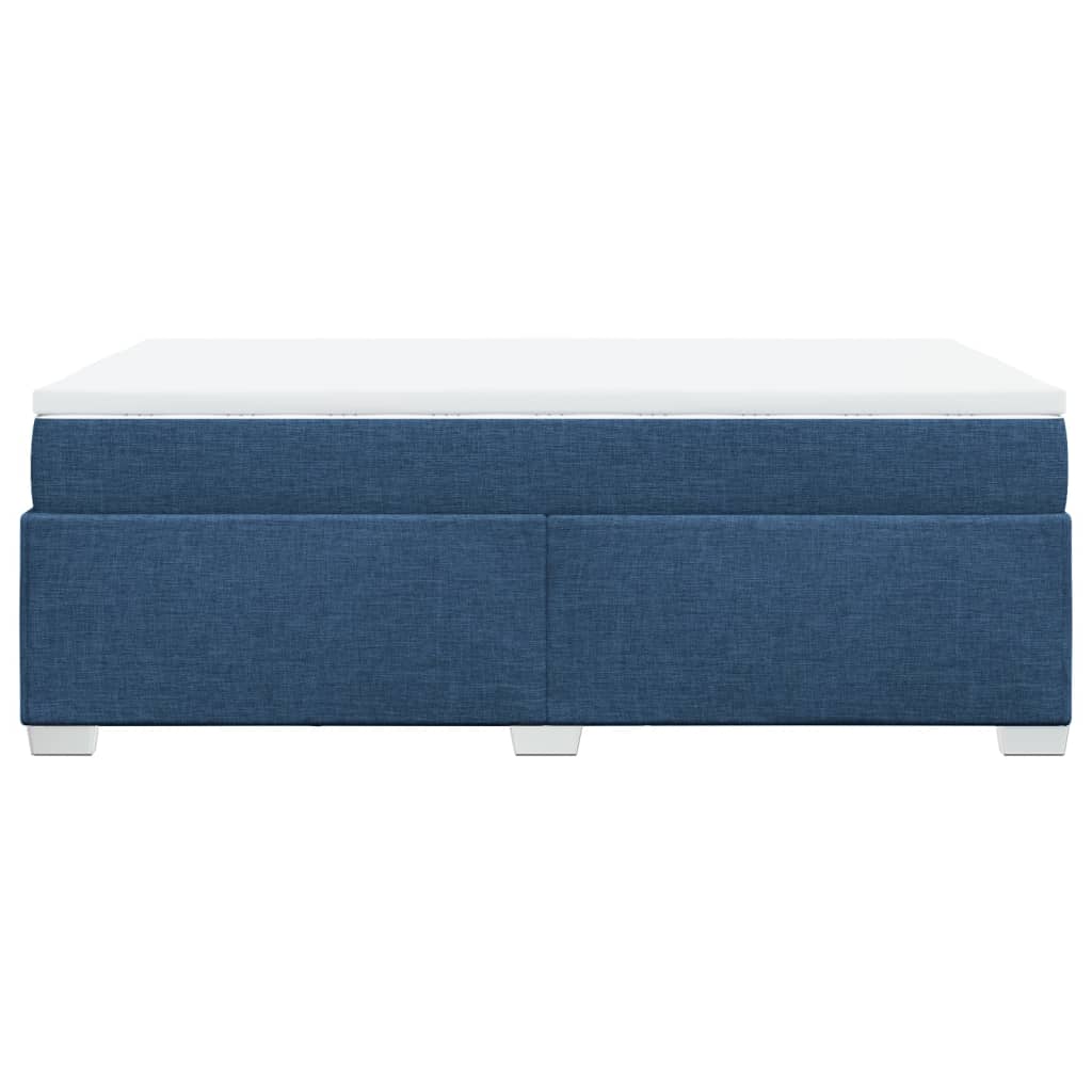 Sommier à lattes de lit avec matelas Bleu 120x200 cm Tissu - XIOS