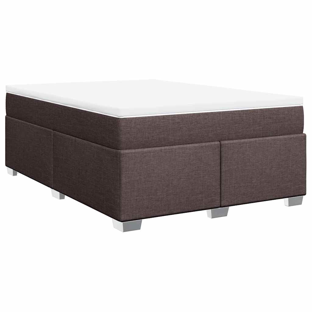 Sommier à lattes de lit avec matelas Marron foncé 140x190 cm - XIOS