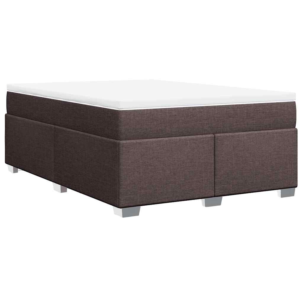 Sommier à lattes de lit avec matelas Marron foncé 140x190 cm - XIOS