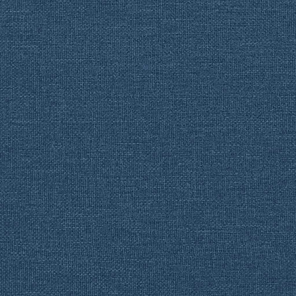 Sommier à lattes de lit avec matelas Bleu 140x190 cm Tissu - XIOS