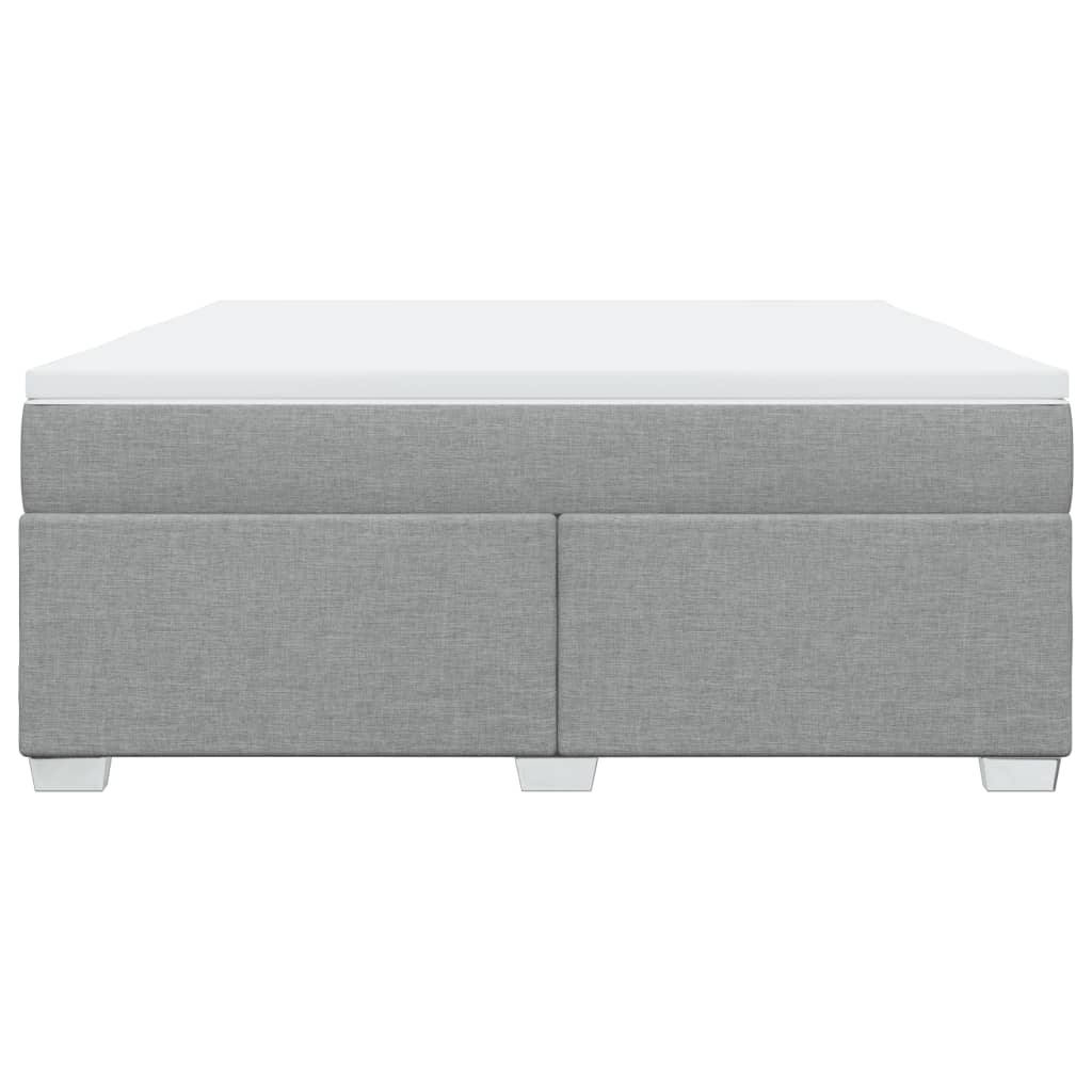 Sommier à lattes de lit avec matelas Gris clair 180x200cm Tissu - XIOS