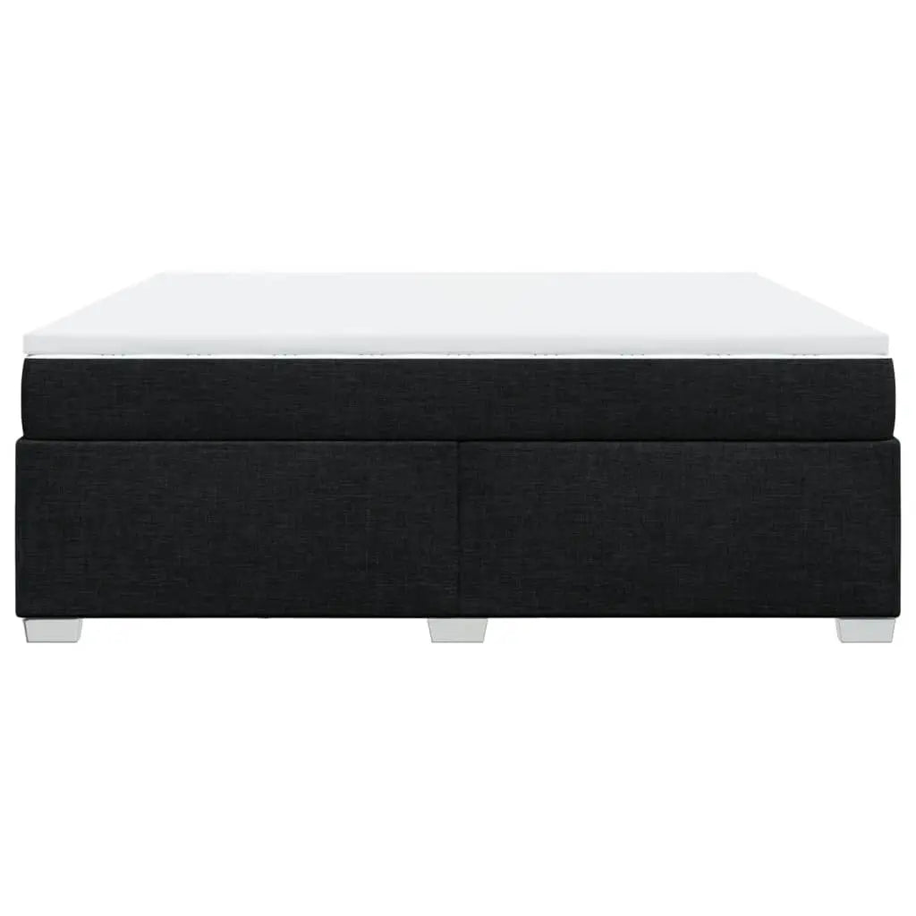 Sommier à lattes de lit avec matelas Noir 180x200 cm Tissu - XIOS