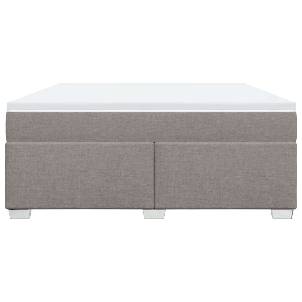 Sommier à lattes de lit avec matelas Taupe 180x200 cm Tissu - XIOS