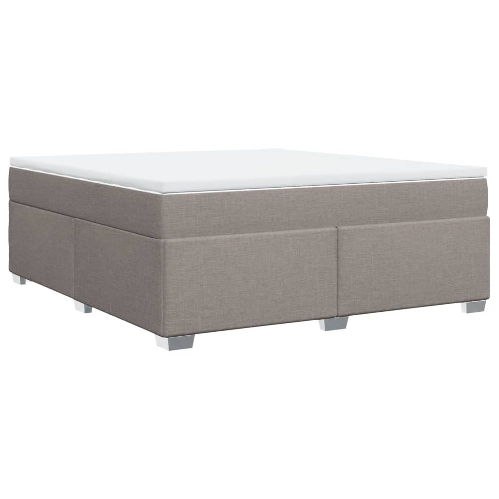 Sommier à lattes de lit avec matelas Taupe 180x200 cm Tissu - XIOS