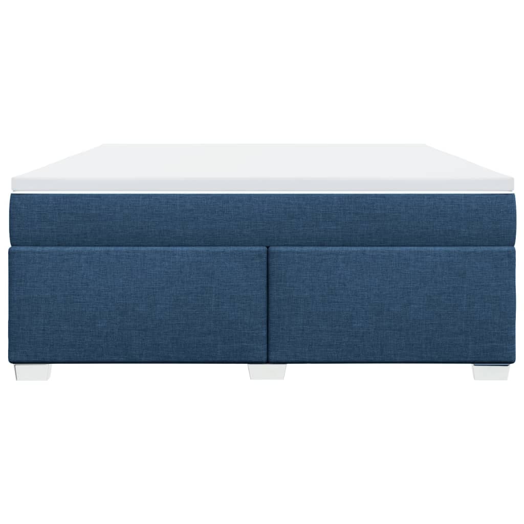 Sommier à lattes de lit avec matelas Bleu 180x200 cm Tissu - XIOS