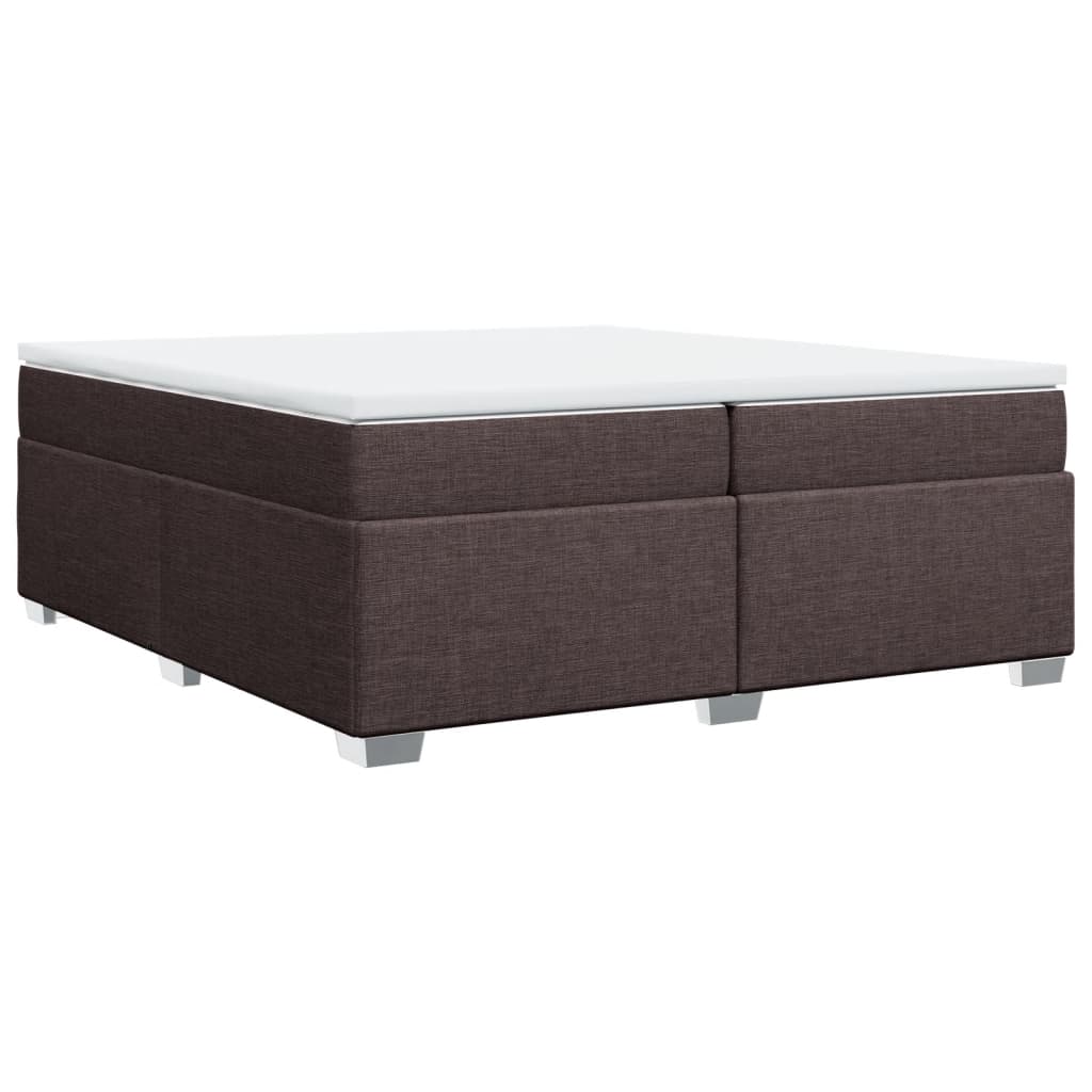 Sommier à lattes de lit avec matelas Marron foncé 200x200 cm - XIOS