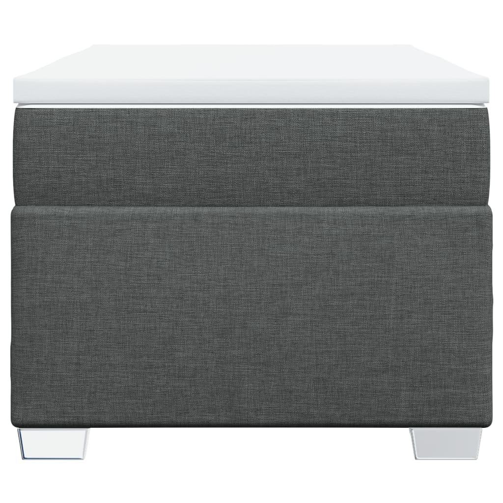 Sommier à lattes de lit et matelas Gris foncé 90x190 cm Tissu - XIOS