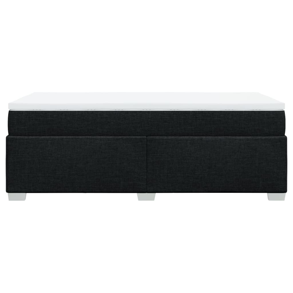 Sommier à lattes de lit avec matelas Noir 90x190 cm Tissu - XIOS