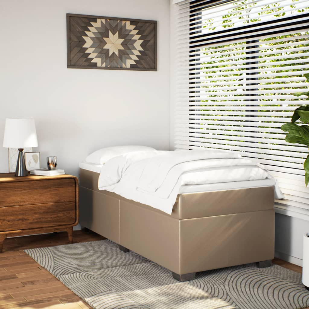 Sommier à lattes de lit avec matelas Cappuccino 90x200 cm - XIOS