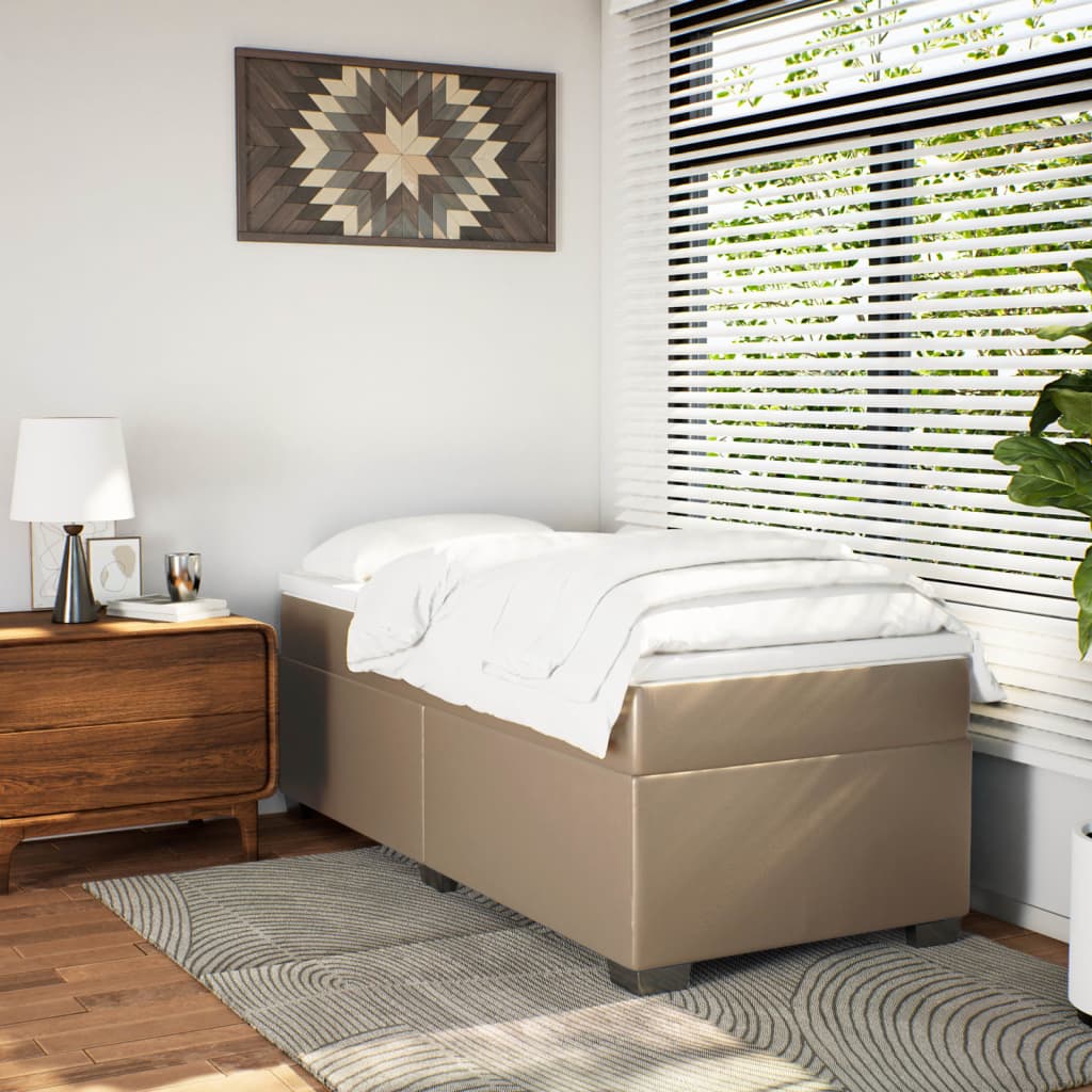 Sommier à lattes de lit avec matelas Cappuccino 100x200 cm - XIOS
