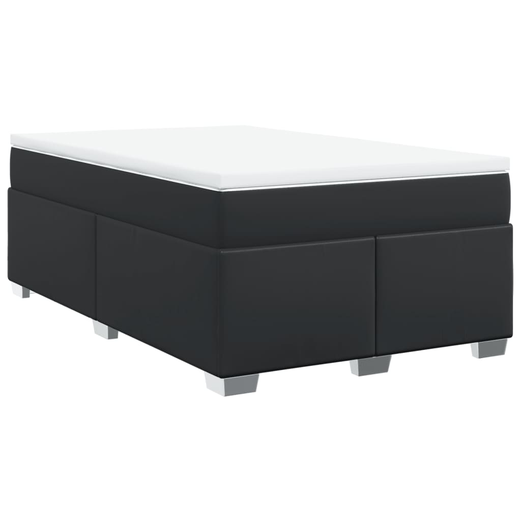 Sommier à lattes de lit matelas Noir 120x200 cm Similicuir - XIOS