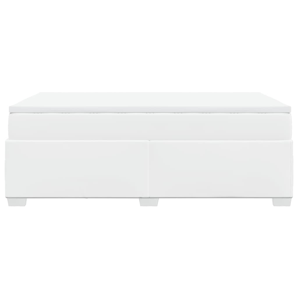 Sommier à lattes de lit avec matelas Blanc 120x200cm Similicuir - XIOS