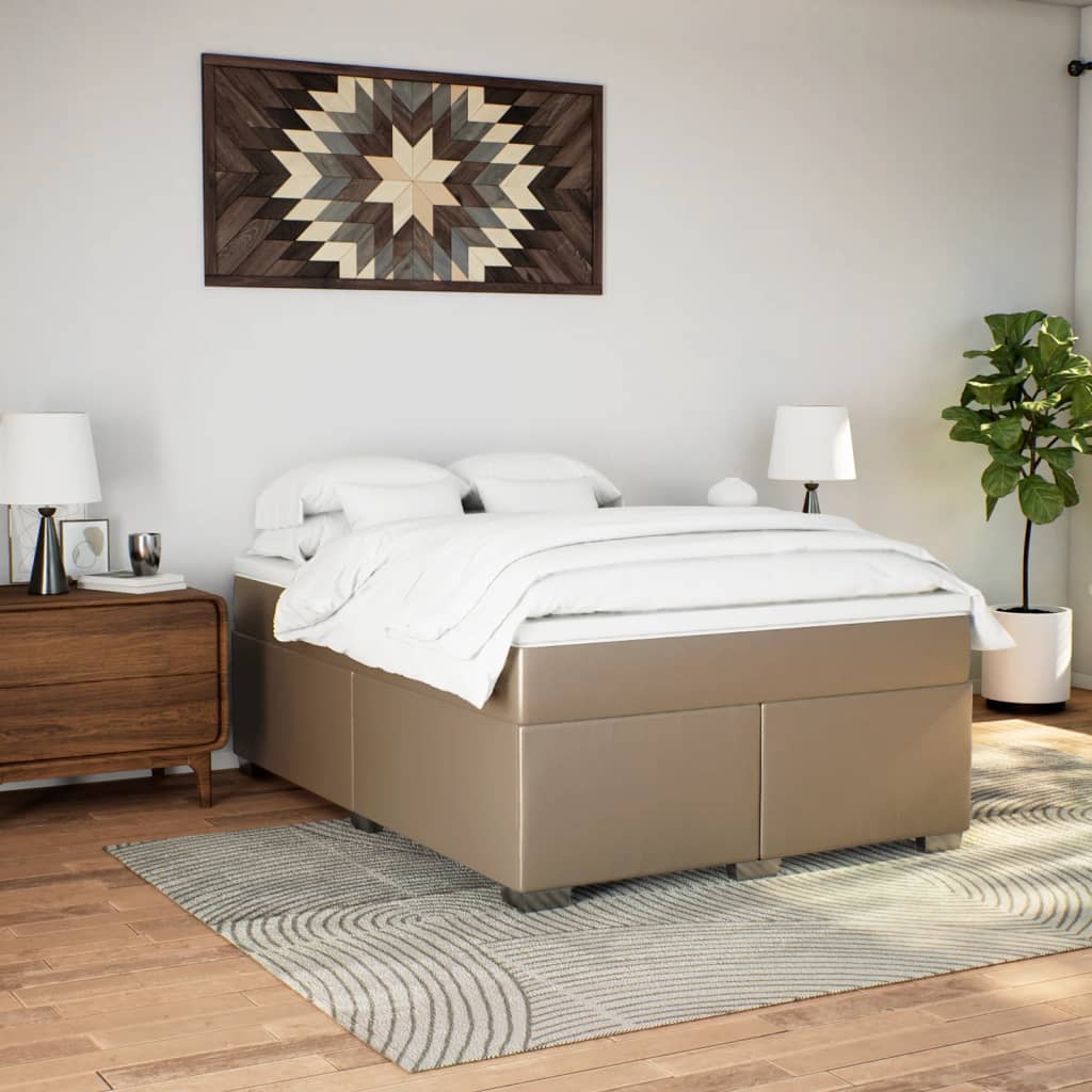 Sommier à lattes de lit avec matelas Cappuccino 140x200 cm - XIOS