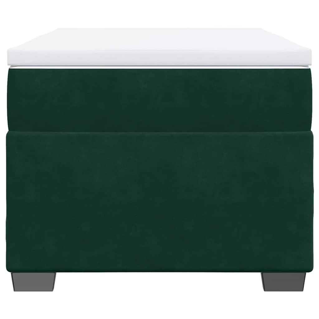 Sommier à lattes de lit et matelas Vert foncé 80x200 cm Velours - XIOS