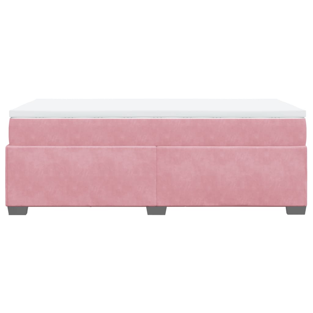 Sommier à lattes de lit et matelas Rose 80x200 cm Velours - XIOS