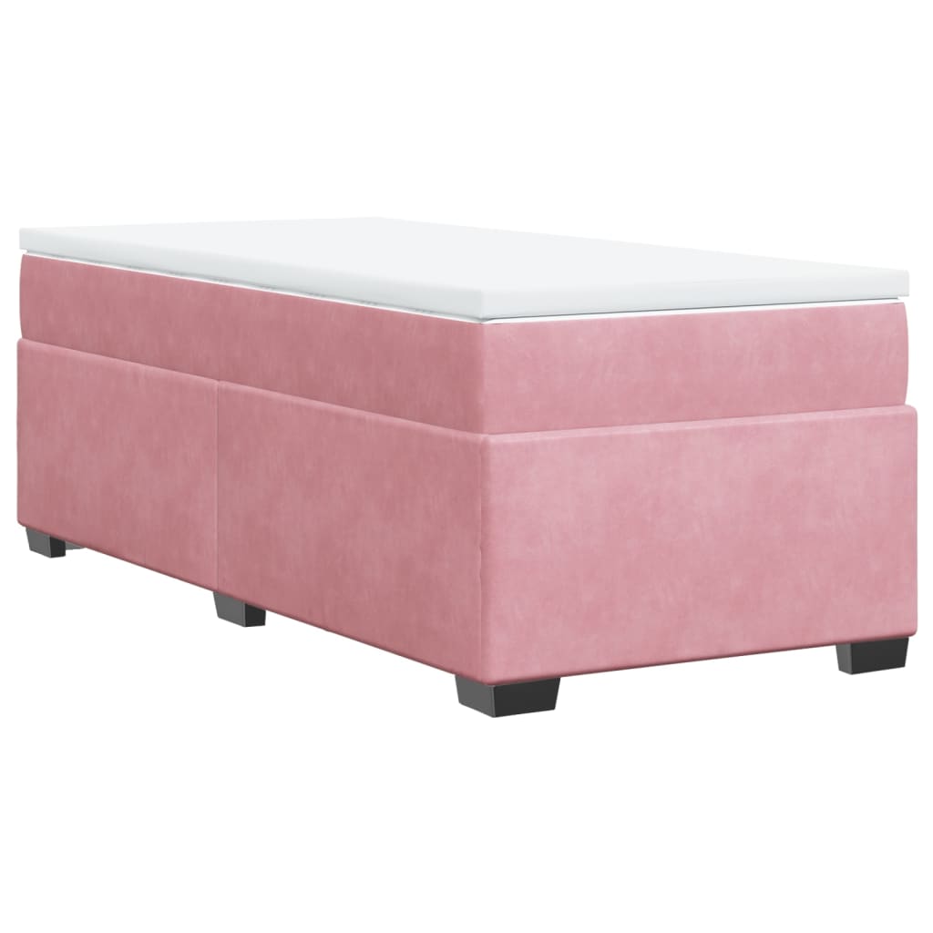 Sommier à lattes de lit et matelas Rose 80x200 cm Velours - XIOS