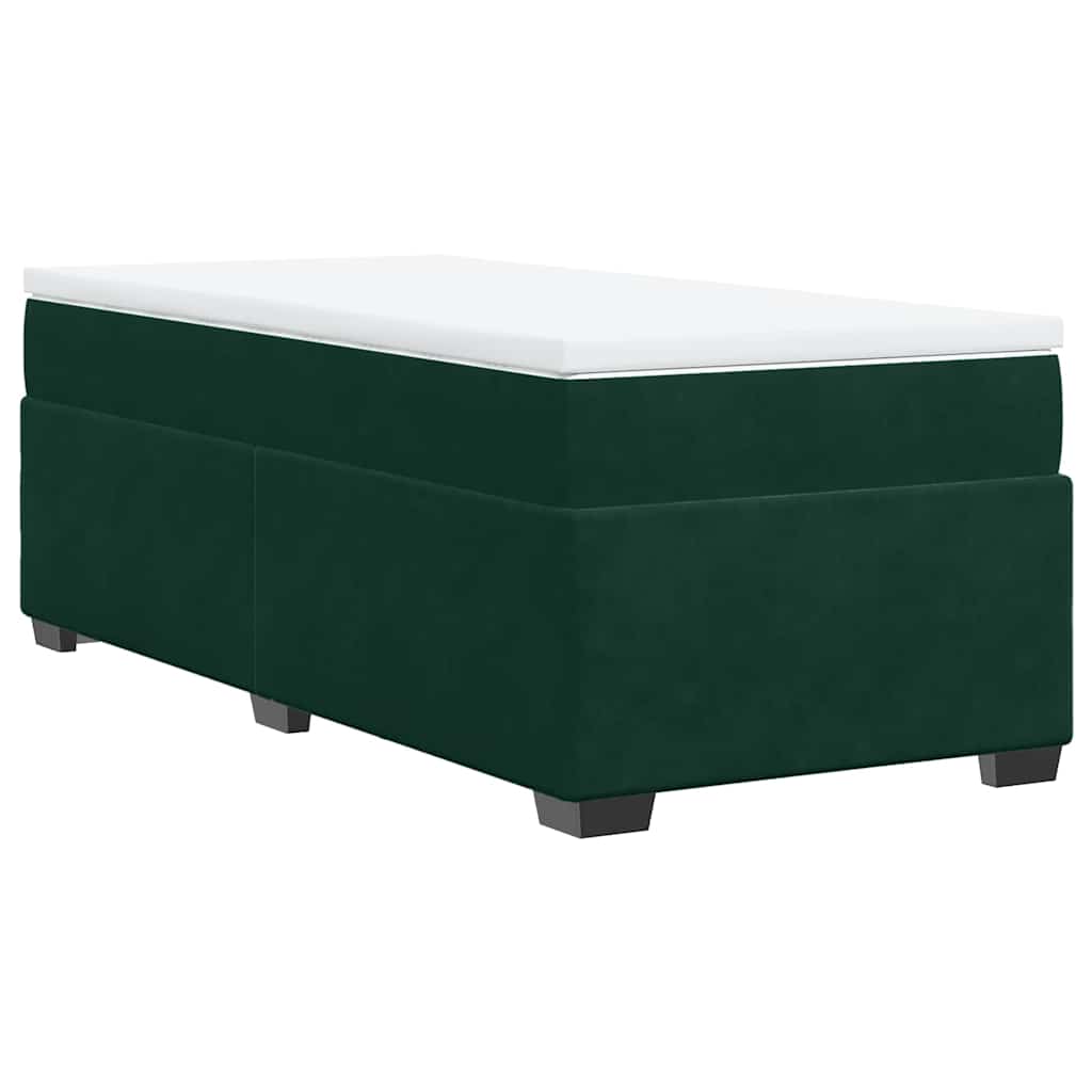 Sommier à lattes de lit avec matelas Vert foncé 90x190 cm - XIOS