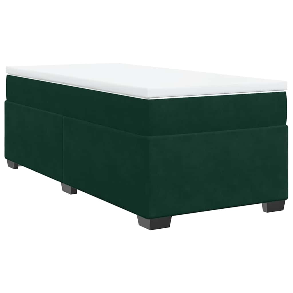 Sommier à lattes de lit avec matelas Vert foncé 90x200 cm - XIOS