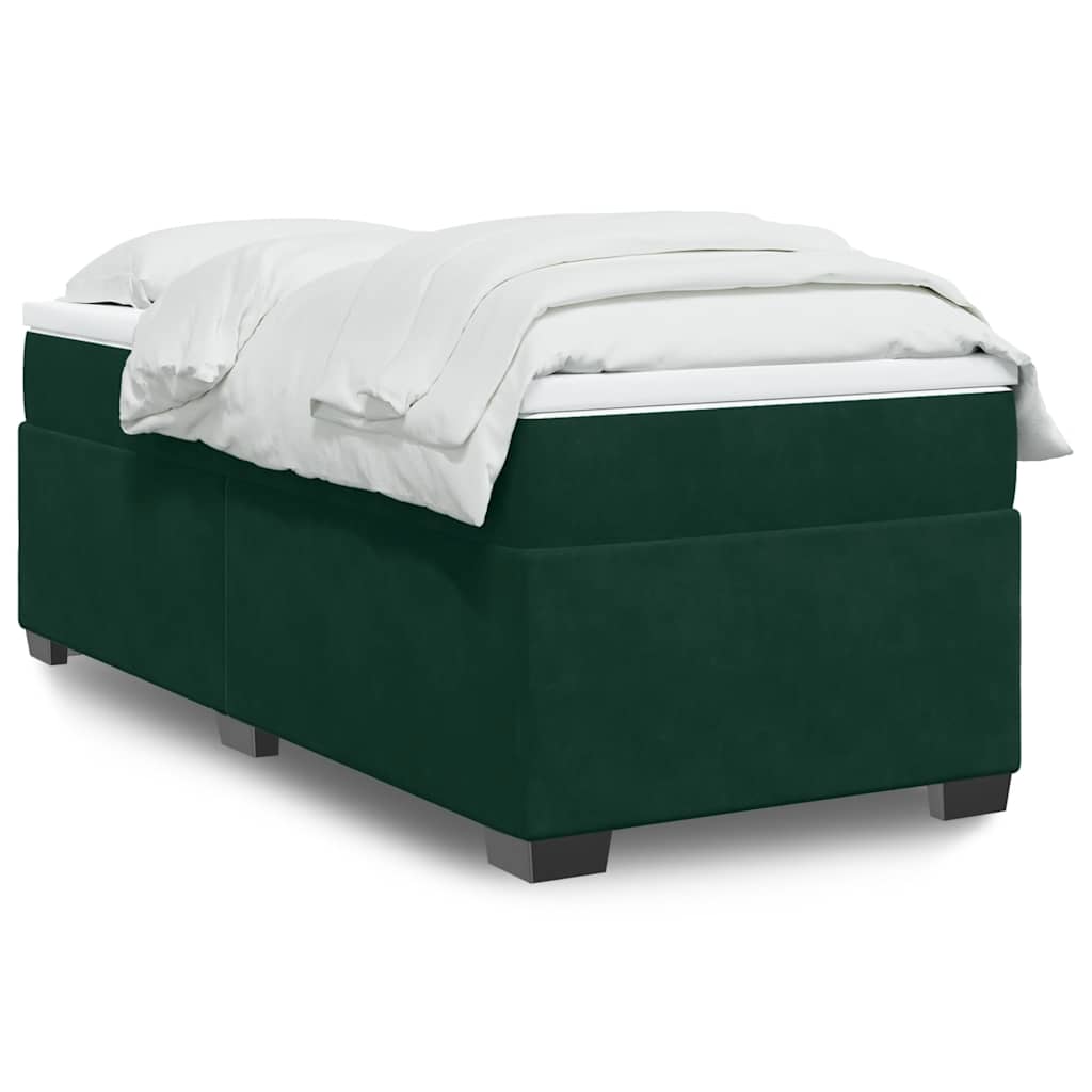 Sommier à lattes de lit avec matelas Vert foncé 90x200 cm - XIOS