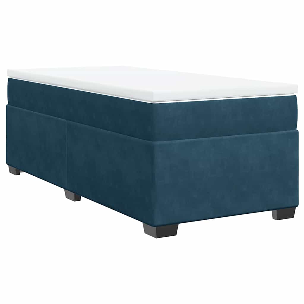 Sommier à lattes de lit avec matelas Bleu foncé 90x200 cm - XIOS