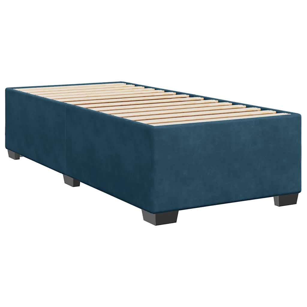 Sommier à lattes de lit avec matelas Bleu foncé 90x200 cm - XIOS
