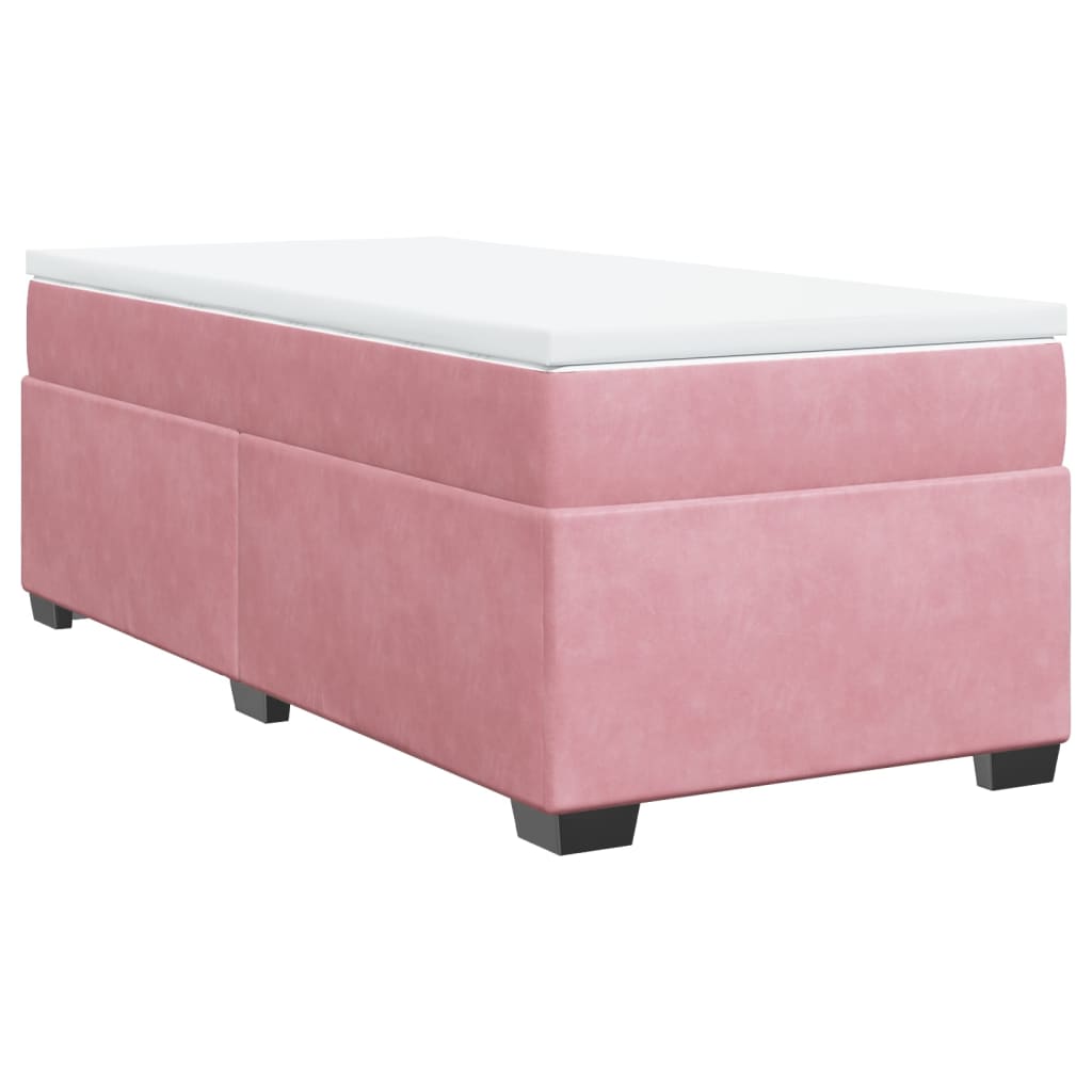 Sommier à lattes de lit avec matelas Rose 90x200 cm Velours - XIOS