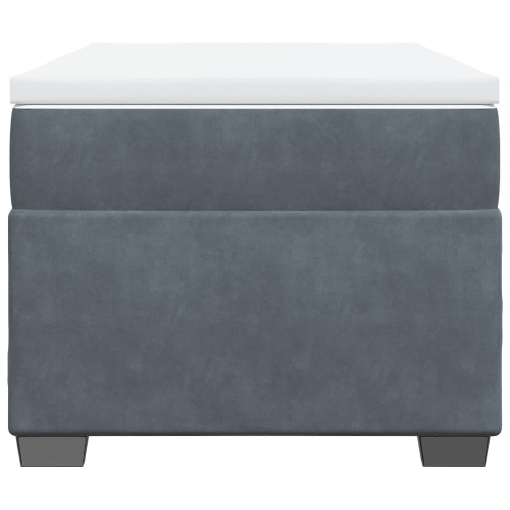 Sommier à lattes de lit avec matelas Gris foncé 100x200 cm - XIOS