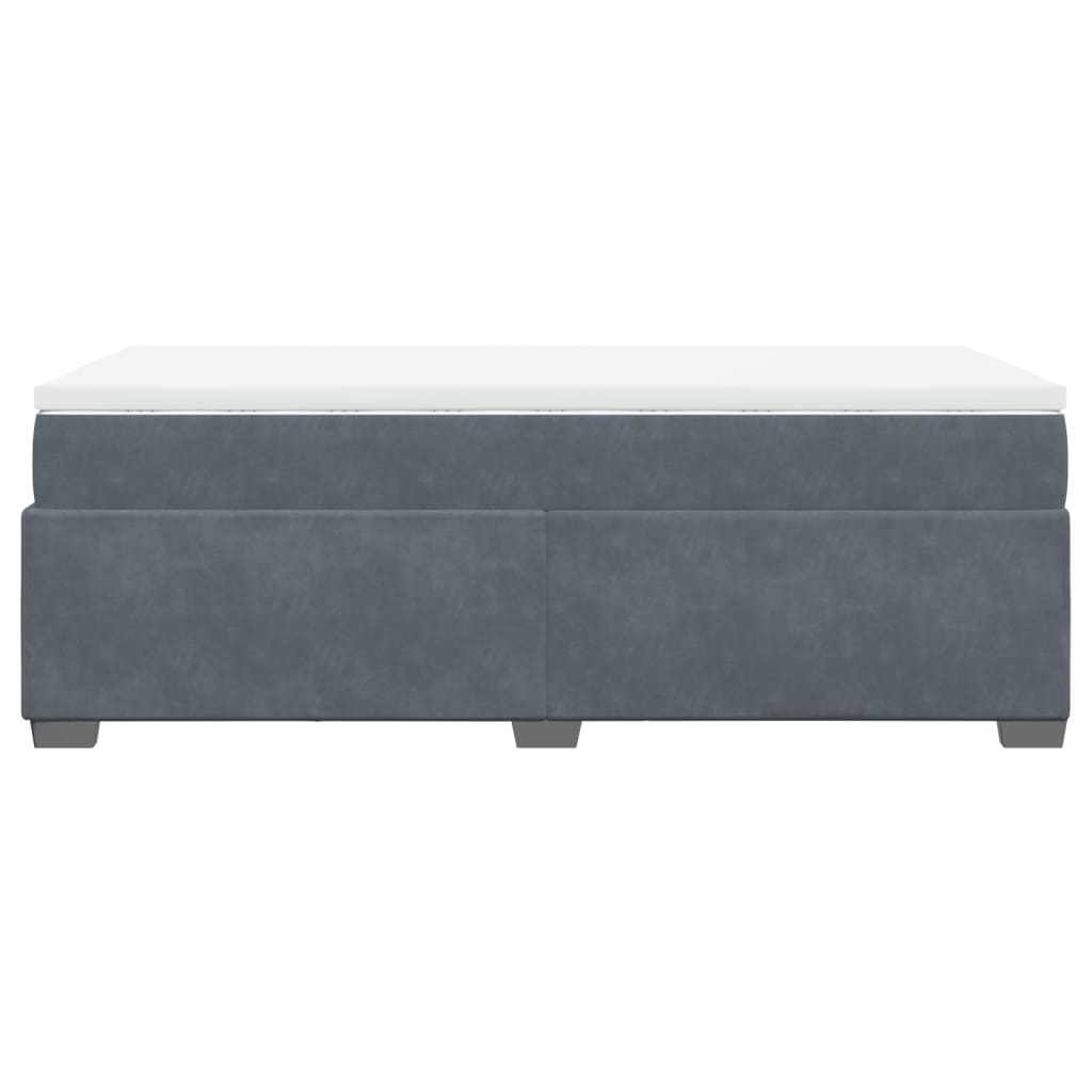 Sommier à lattes de lit avec matelas Gris foncé 100x200 cm - XIOS