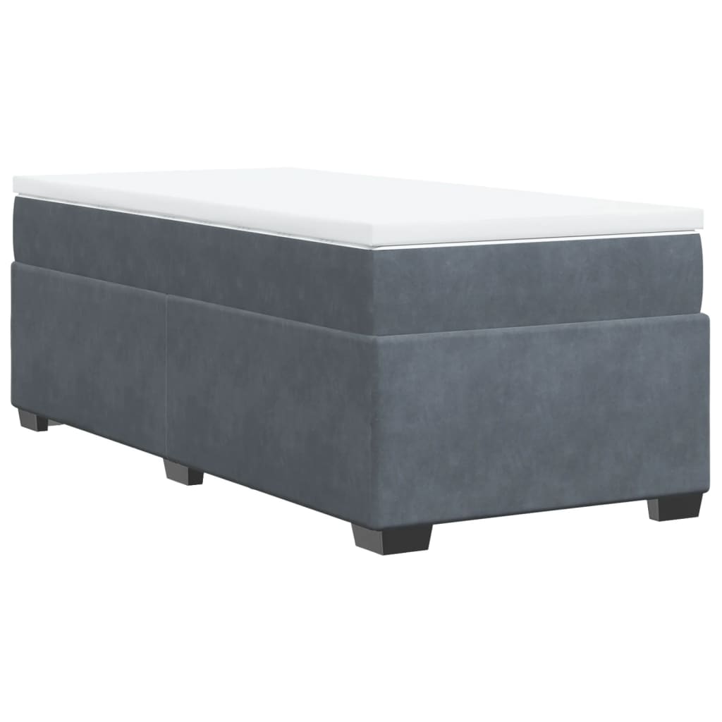 Sommier à lattes de lit avec matelas Gris foncé 100x200 cm - XIOS