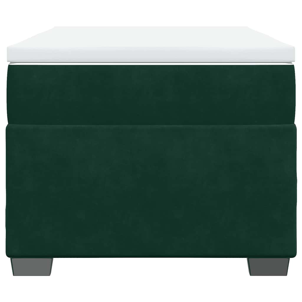 Sommier à lattes de lit avec matelas Vert foncé 100x200 cm - XIOS