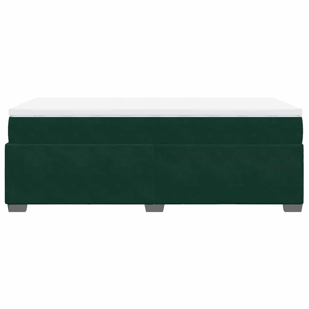 Sommier à lattes de lit avec matelas Vert foncé 100x200 cm - XIOS