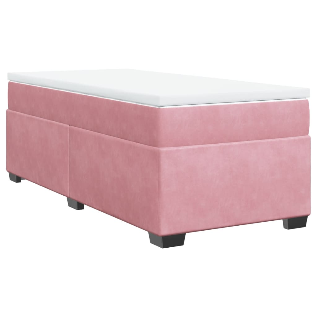 Sommier à lattes de lit avec matelas Rose 100x200 cm Velours - XIOS
