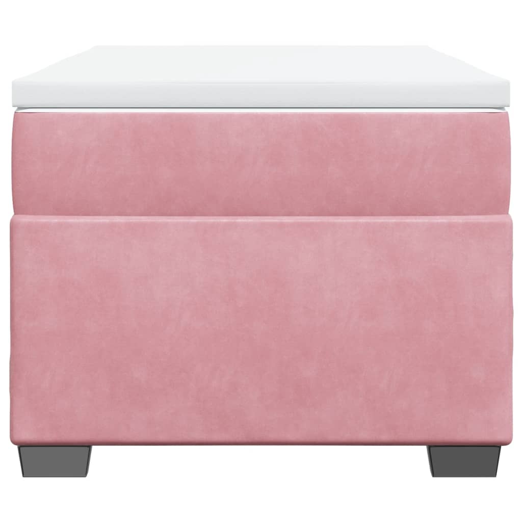 Sommier à lattes de lit avec matelas Rose 100x200 cm Velours - XIOS