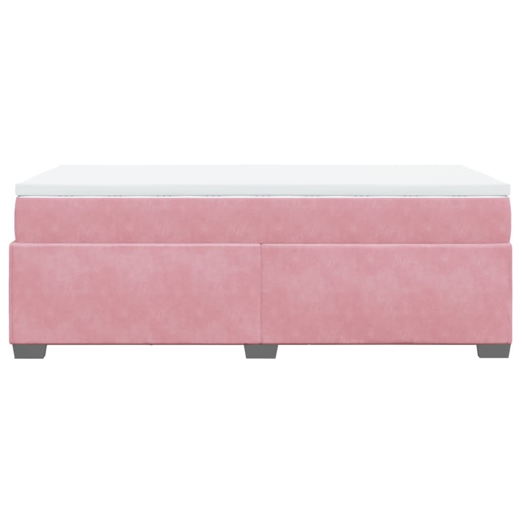 Sommier à lattes de lit avec matelas Rose 100x200 cm Velours - XIOS