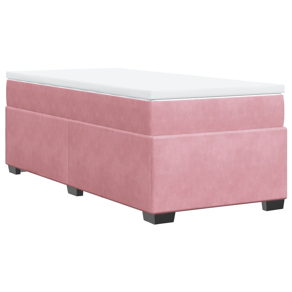 Sommier à lattes de lit avec matelas Rose 100x200 cm Velours - XIOS