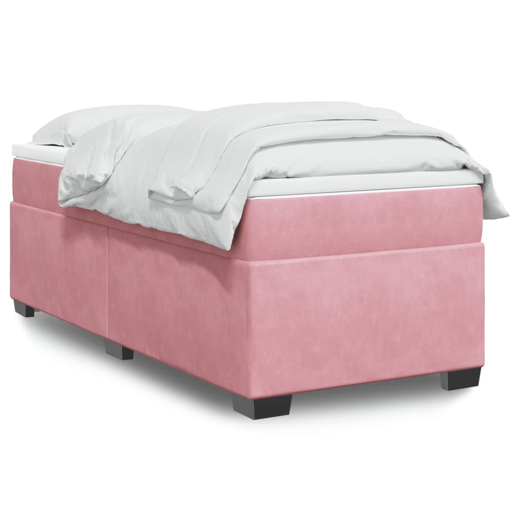 Sommier à lattes de lit avec matelas Rose 100x200 cm Velours - XIOS