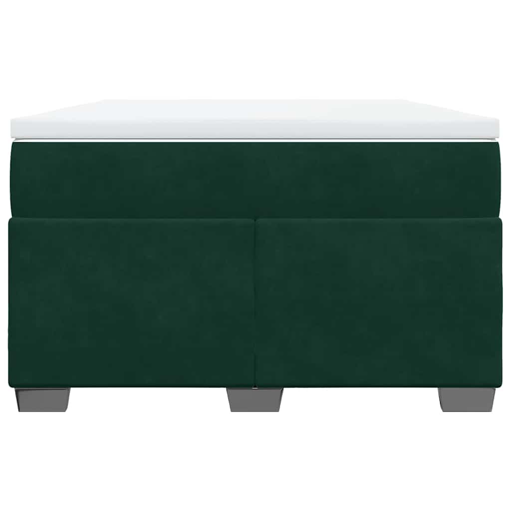Sommier à lattes de lit avec matelas vert foncé 120x190 cm - XIOS