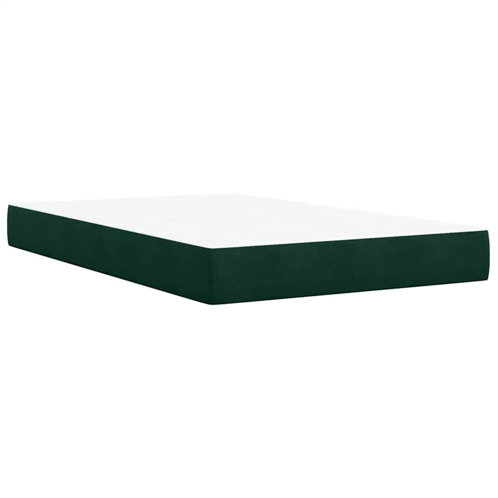 Sommier à lattes de lit avec matelas vert foncé 120x190 cm - XIOS