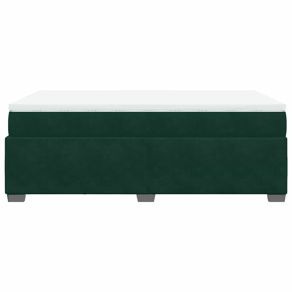 Sommier à lattes de lit avec matelas vert foncé 120x190 cm - XIOS