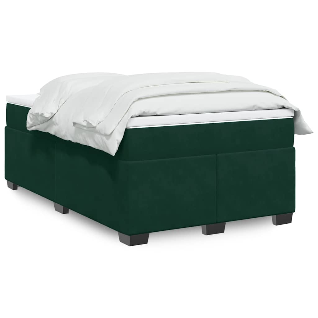 Sommier à lattes de lit avec matelas vert foncé 120x190 cm - XIOS