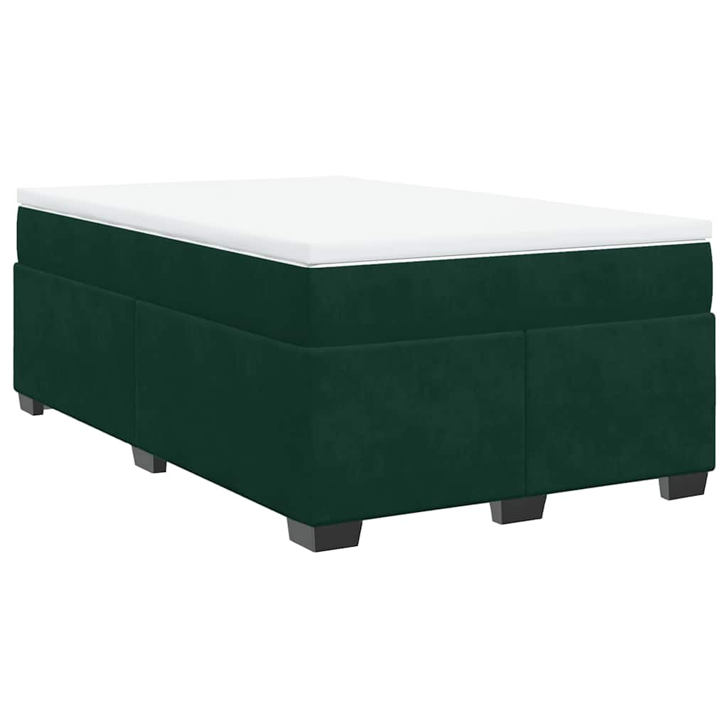 Sommier à lattes de lit et matelas Vert foncé 120x200cm Velours - XIOS