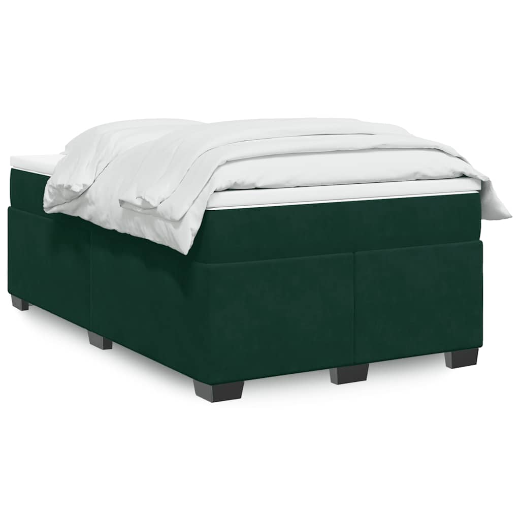 Sommier à lattes de lit et matelas Vert foncé 120x200cm Velours - XIOS