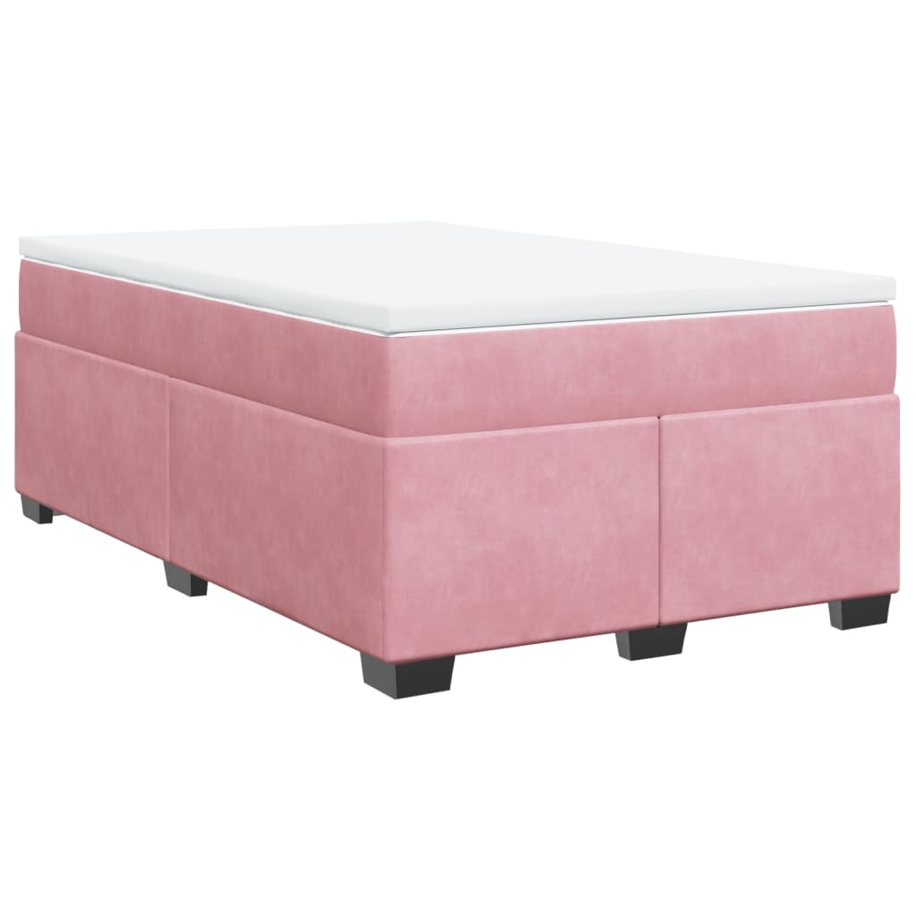 Sommier à lattes de lit avec matelas Rose 120x200 cm Velours - XIOS