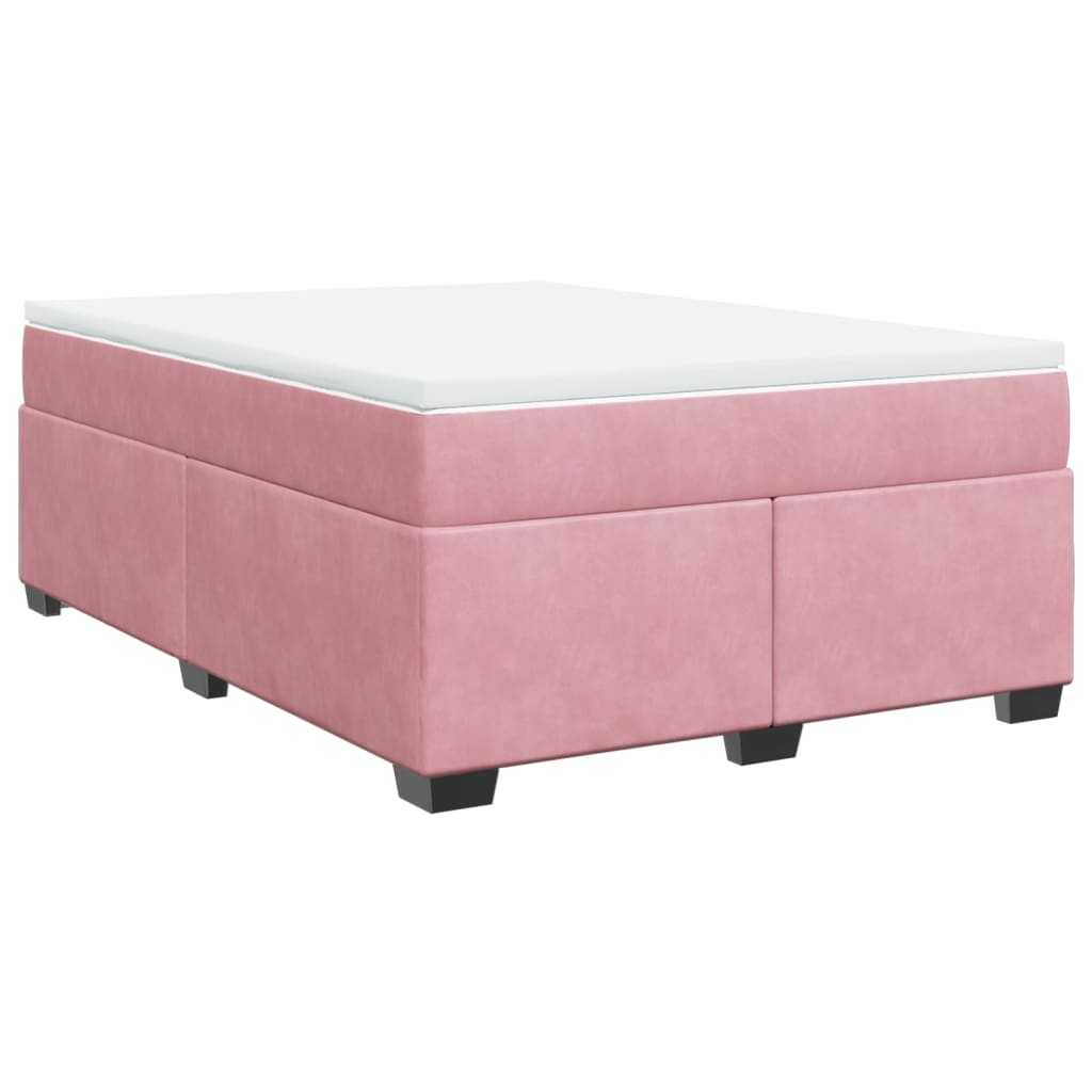 Sommier à lattes de lit avec matelas Rose 140x200 cm Velours - XIOS