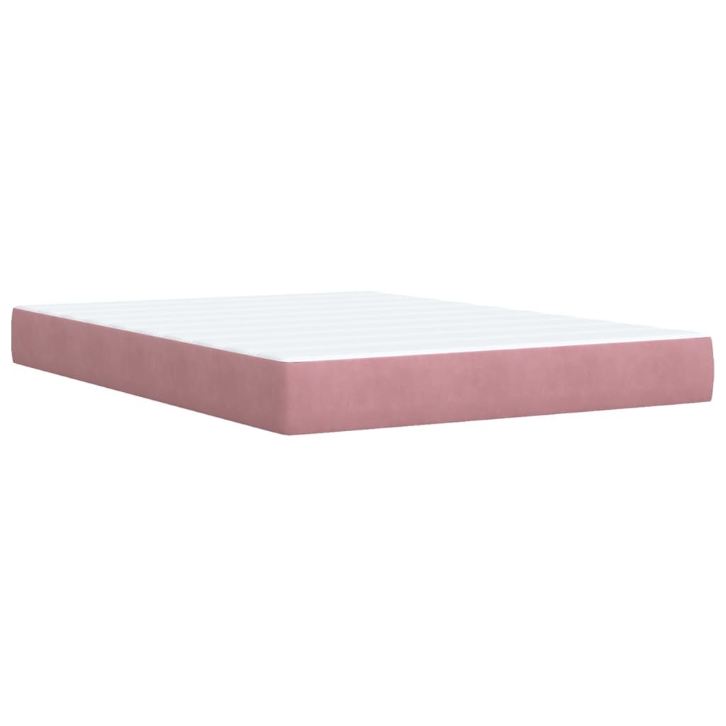 Sommier à lattes de lit avec matelas Rose 140x200 cm Velours - XIOS