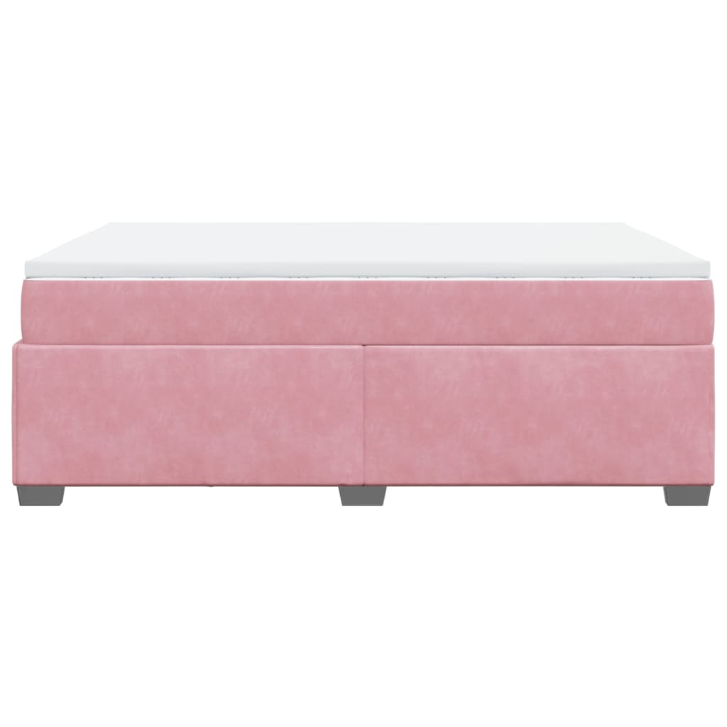 Sommier à lattes de lit avec matelas Rose 140x200 cm Velours - XIOS
