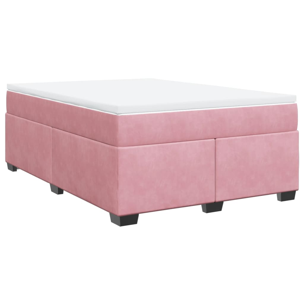 Sommier à lattes de lit avec matelas Rose 140x200 cm Velours - XIOS