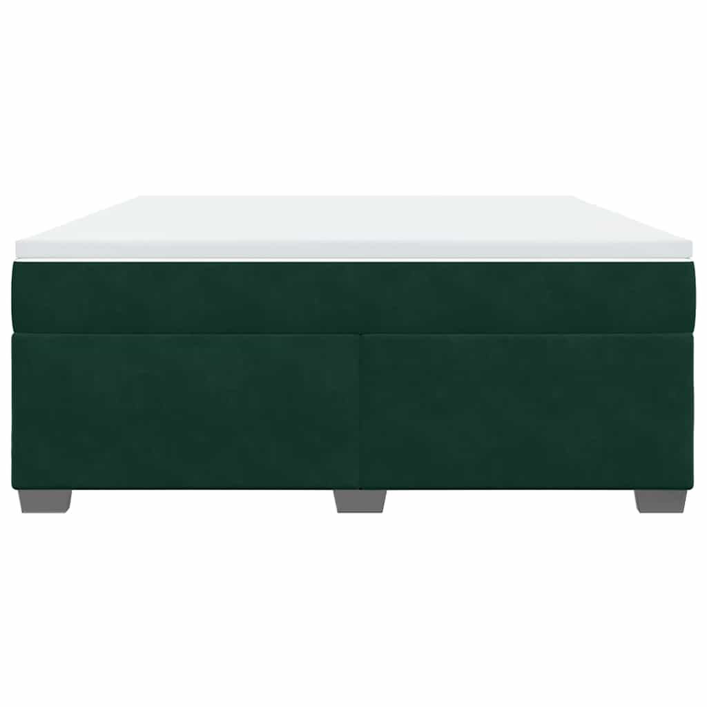 Sommier à lattes de lit et matelas Vert foncé 180x200cm Velours - XIOS